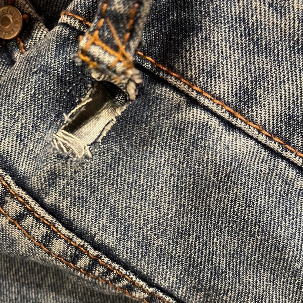 refuge Light Blue Wide Leg Jeans - Picture 6 of 6
